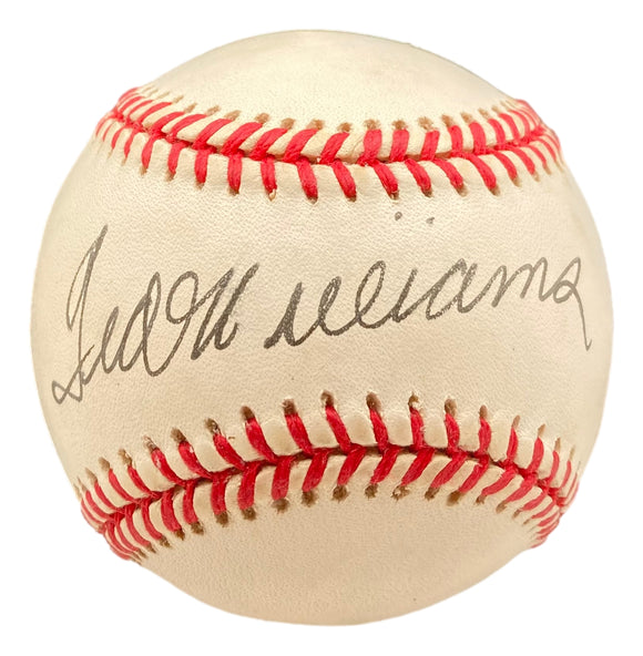 Ted Williams Boston Red Sox Signed American League Baseball UDA