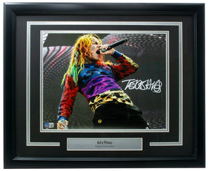 Tekashi 6ix9ine Signed Framed 11x14 Yelling Photo BAS ITP