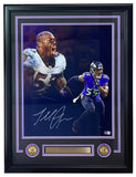 Terrell Suggs Signed Framed 16x20 Baltimore Ravens Collage Photo BAS ITP