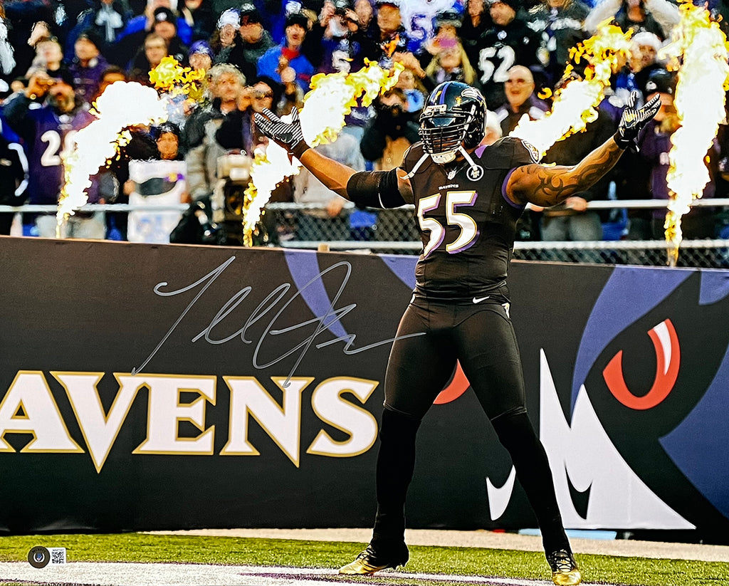 Terrell Suggs Signed Beckett Authenticated Baltimore Ravens Jersey