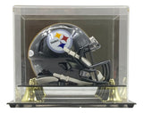 Terry Bradshaw Signed Pittsburgh Steelers Mini Speed Helmet BAS w/ Case