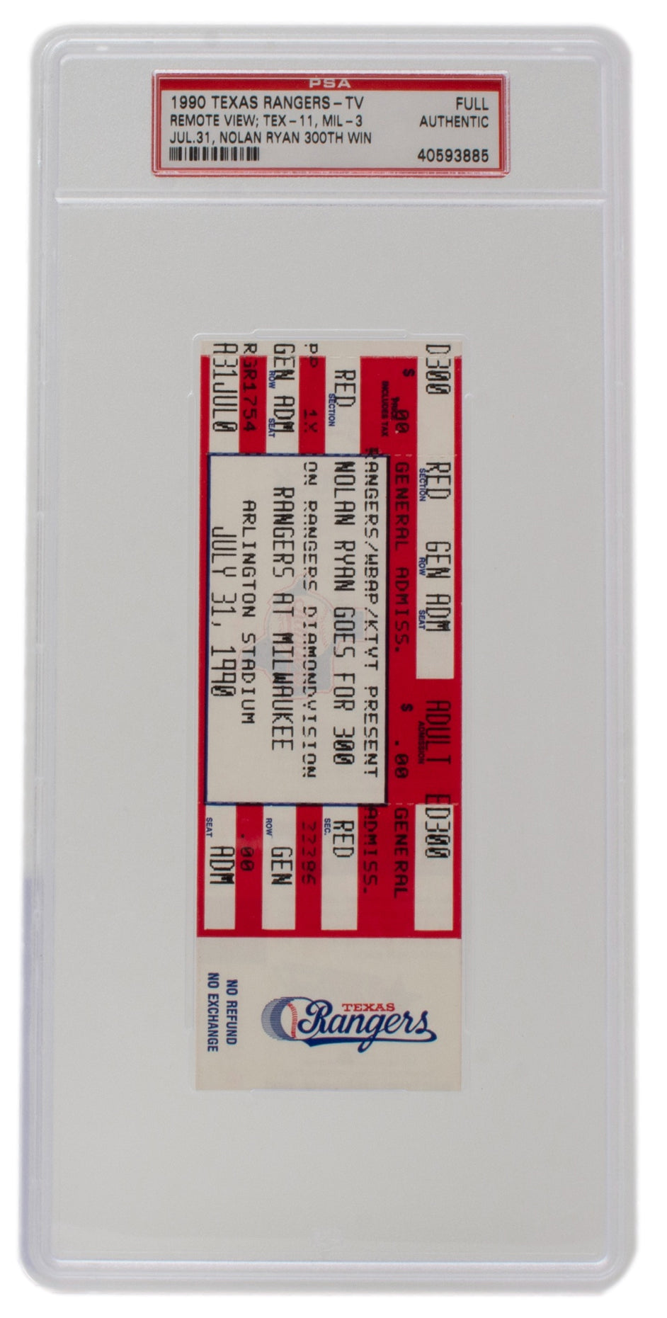 Houston Texans @ Tennessee Titans Unused Ticket Stub 9/21/2008