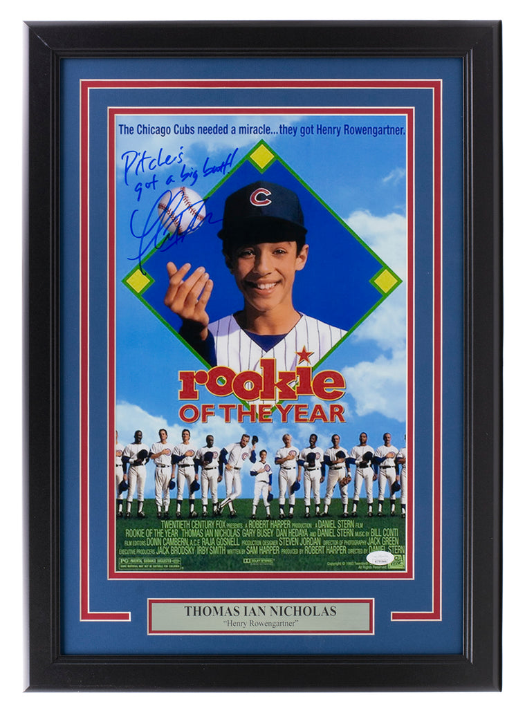 Thomas Ian Nicholas Signed Rookie of the Year Cubs 11x14 Photo