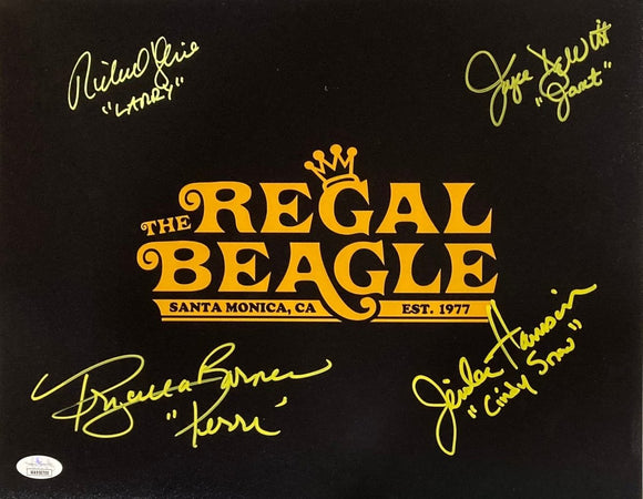 Kline DeWitt Banes Harrison Signed 11x14 Three's Company Regal Beagle Photo JSA - Sports Integrity