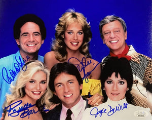 Kline DeWitt Banes Harrison Signed 8x10 Three's Company Photo JSA ITP - Sports Integrity