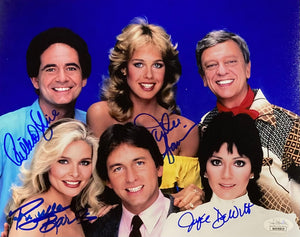 Kline DeWitt Banes Harrison Signed 8x10 Three's Company Photo JSA ITP Sports Integrity