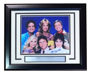 Kline DeWitt Banes Harrison Signed Framed 8x10 Three's Company Photo JSA ITP - Sports Integrity