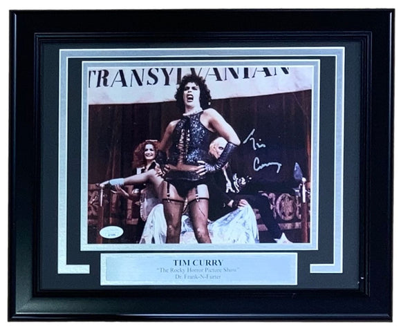 Tim Curry Signed Framed 8x10 The Rocky Horror Picture Show Photo JSA