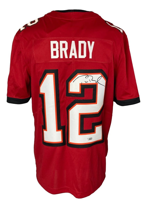 Tom Brady Signed Tampa Bay Buccaneers Red Nike Limited Football Jersey Fanatics - Sports Integrity