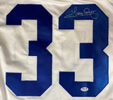 Tony Dorsett Dallas Signed White Football Jersey PSA Hologram - Sports Integrity