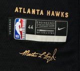 Trae Young Signed Atlanta Hawks Black MLK Nike Swingman Jersey BAS ITP Sports Integrity