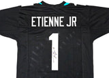 Travis Etienne Jacksonville Signed Black Football Jersey BAS