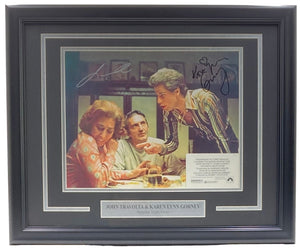 John Travolta Karen Gorney Signed Framed 11x14 Saturday Night Fever Photo PSA - Sports Integrity