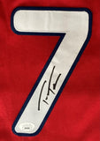 Trea Turner Philadelphia Signed Red Baseball Jersey JSA - Sports Integrity