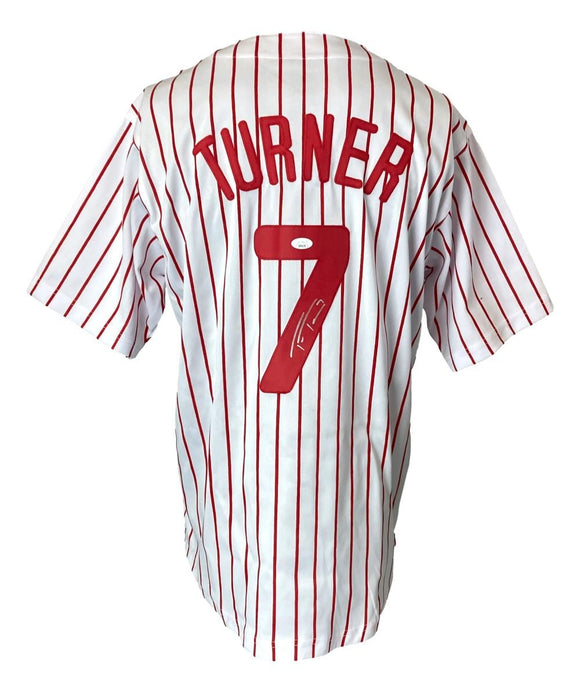 Trea Turner Philadelphia Signed White Pinstripe Baseball Jersey 2 JSA - Sports Integrity