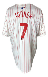 Trea Turner Signed Philadelphia Phillies Nike Limited Baseball Jersey BAS ITP - Sports Integrity