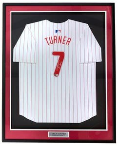 Trea Turner Signed Framed Philadelphia Phillies Nike Limited Baseball Jersey BAS - Sports Integrity