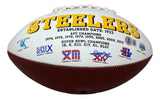 Troy Polamalu Signed Pittsburgh Steelers Logo Football BAS ITP - Sports Integrity