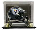 Troy Polamalu Signed Pittsburgh Steelers Mini Speed Helmet BAS w/ Case