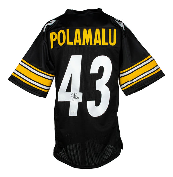 Troy Polamalu Signed Custom Framed Jersey (JSA)