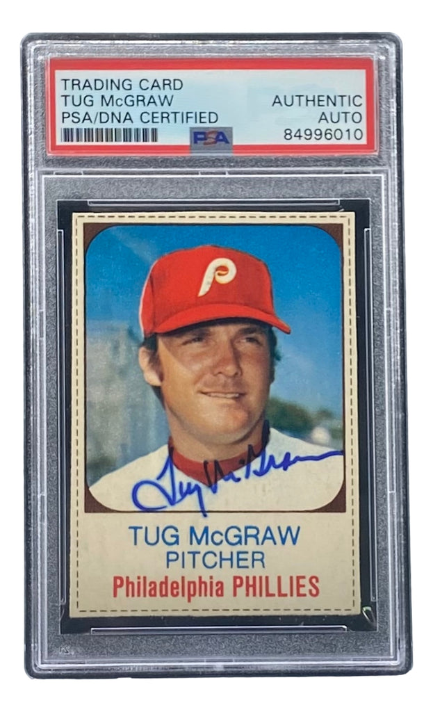 Tug McGraw Signed Philadelphia Phillies 1975 Hostess #149 Trading Card –  Sports Integrity