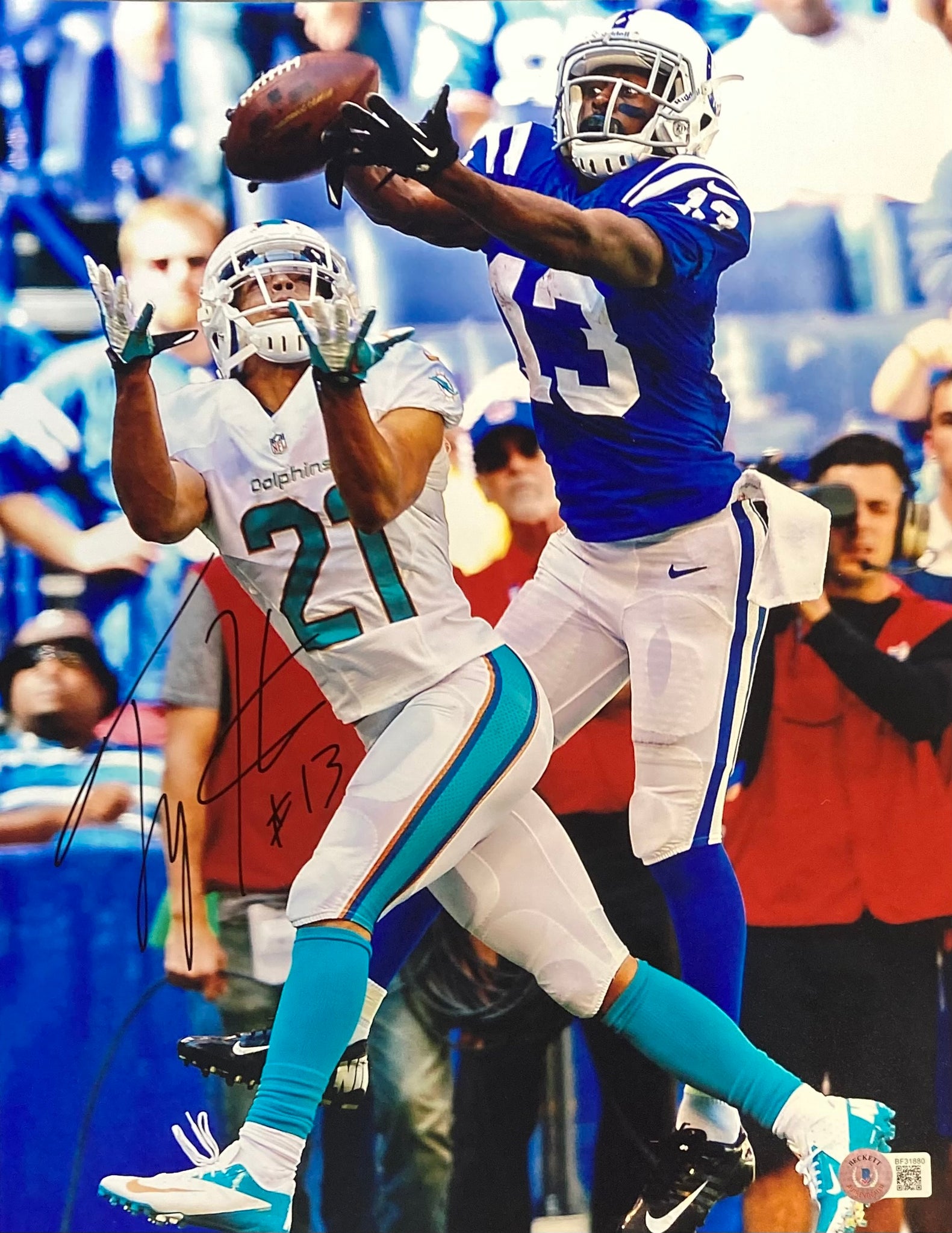 TY Hilton Signed 11x14 Indianapolis Colts Photo BAS – Sports Integrity