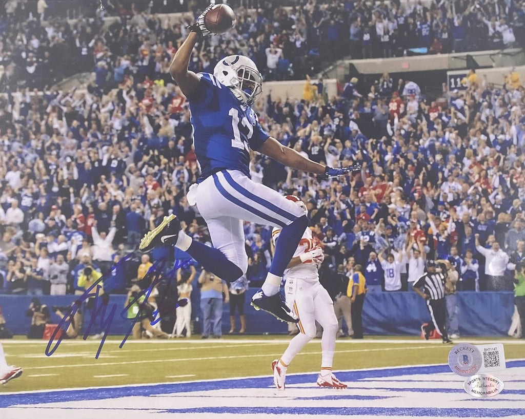 T.Y. Hilton Autographed Photo - TY 16x20 JSA