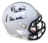 Ty Warren Signed Penn State Mini Speed Helmet We Are Inscribed JSA SD