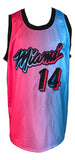 Tyler Herro Miami Signed Pink/Blue Basketball Jersey JSA