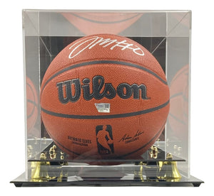 Tyrese Maxey Philadelphia 76ers Signed Wilson I/O Basketball Fanatics w/ Case