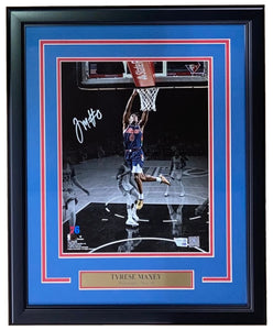 Tyrese Maxey Signed Framed 11x14 Philadelphia 76ers Spotlight Photo Fanatics