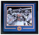 Mike Tyson Gooden Strawberry Signed In Orange Framed 11x14 Mets B&W Photo JSA - Sports Integrity