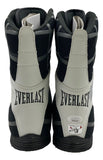 Mike Tyson Signed Black & White Everlast Boxing Shoe JSA ITP