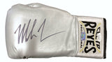 Mike Tyson Signed Left Hand Silver Cleto Reyes Boxing Glove JSA ITP - Sports Integrity