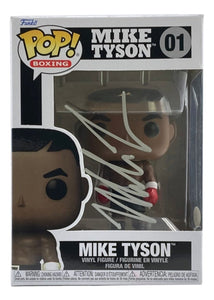 Mike Tyson Signed In Silver Boxing Funko Pop #01 JSA ITP - Sports Integrity