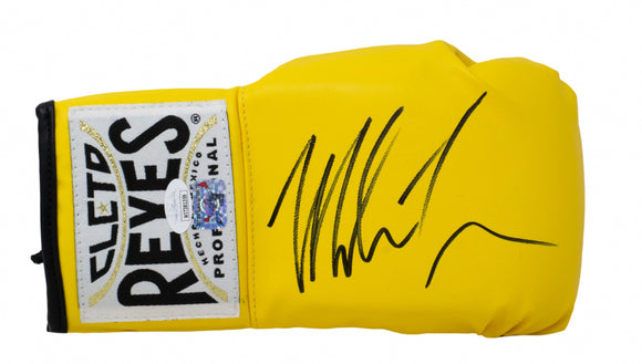 Mike Tyson Signed Right Hand Yellow Cleto Reyes Boxing Glove JSA ITP