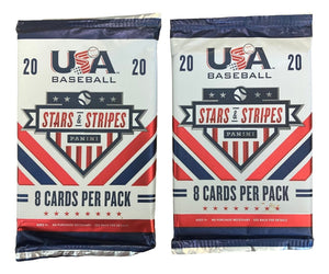 Lot of (2) 2020 Panini Stars & Stripes USA Baseball Card Pack - Sports Integrity