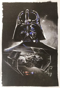 Darth Vader 13x19 Star Wars Lithograph Signed by Tony Santiago - Sports Integrity