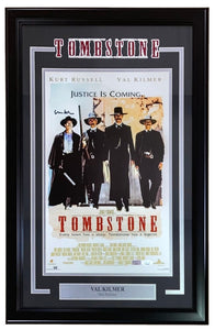 Val Kilmer Signed Framed 11x17 Tombstone Poster Photo JSA