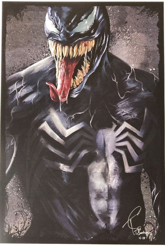 Venom 13x19 Lithograph Signed by Tony Santiago - Sports Integrity