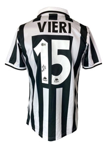 Christian Vieri Signed Juventus White Soccer Jersey BAS - Sports Integrity