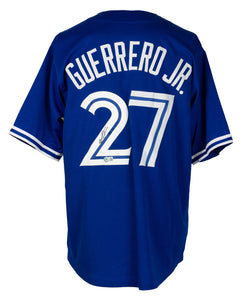 Vladimir Guerrero Jr. Signed Blue Custom Baseball Jersey BAS – Sports  Integrity