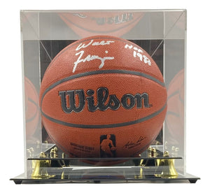 Walt Frazier Knicks Signed NBA Wilson I/O Basketball HOF 1987 BAS ITP w/ Case - Sports Integrity