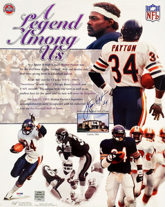 Walter Payton Signed 16x20 Chicago Bears Legend Photo PSA LOA