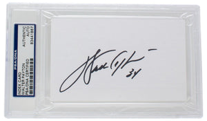 Walter Payton Signed Slabbed Chicago Bears Index Card PSA/DNA - Sports Integrity