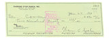 Warren Spahn Milwaukee Braves Signed Bank Check #1913 BAS - Sports Integrity