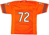 William Perry Chicago Signed Orange Football Jersey The Fridge Inscribed BAS - Sports Integrity