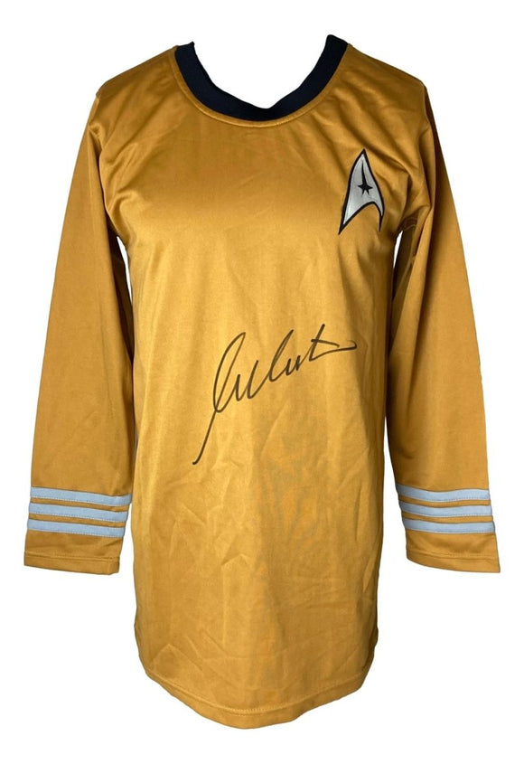 William Shatner Signed Captain Kirk Custom Star Trek Shirt JSA ITP Hologram - Sports Integrity