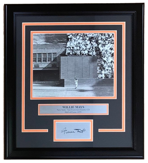 Willie Mays Framed San Francisco Giants 8x10 Photo w/ Laser Engraved Signature