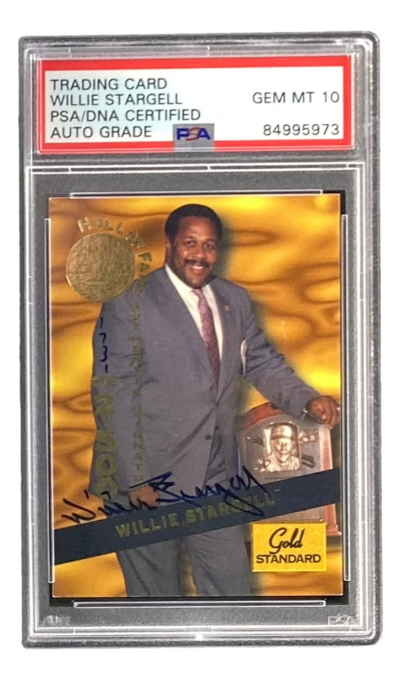 Willie Stargell Signed 1994 Signature Rookies #HOF20 Trading Card PSA/DNA Gem MT 10 - Sports Integrity